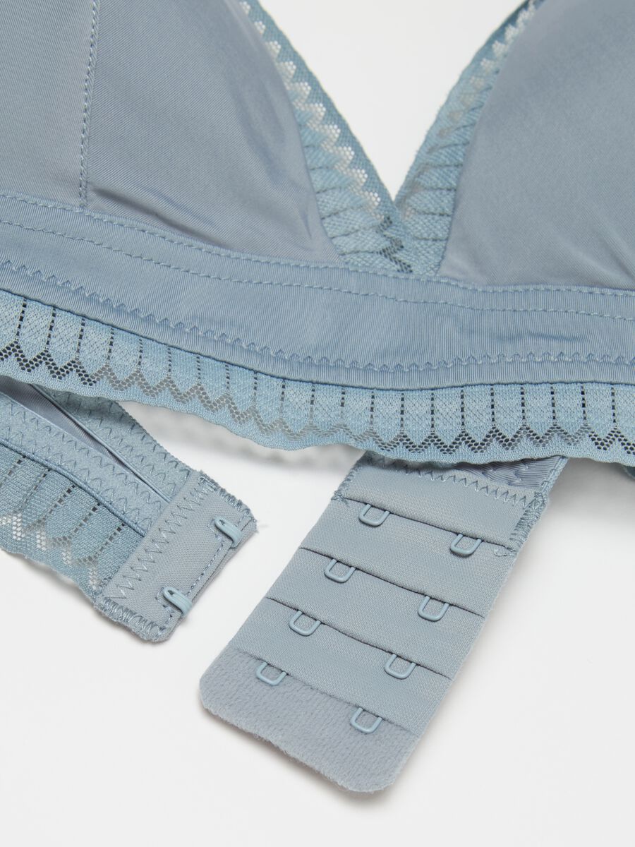 Semi-padded triangle bra with geometric motif_5