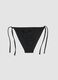 Black stretch bikini bottoms with decorative beads_4