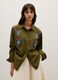 Oversized plain green cotton shirt_1