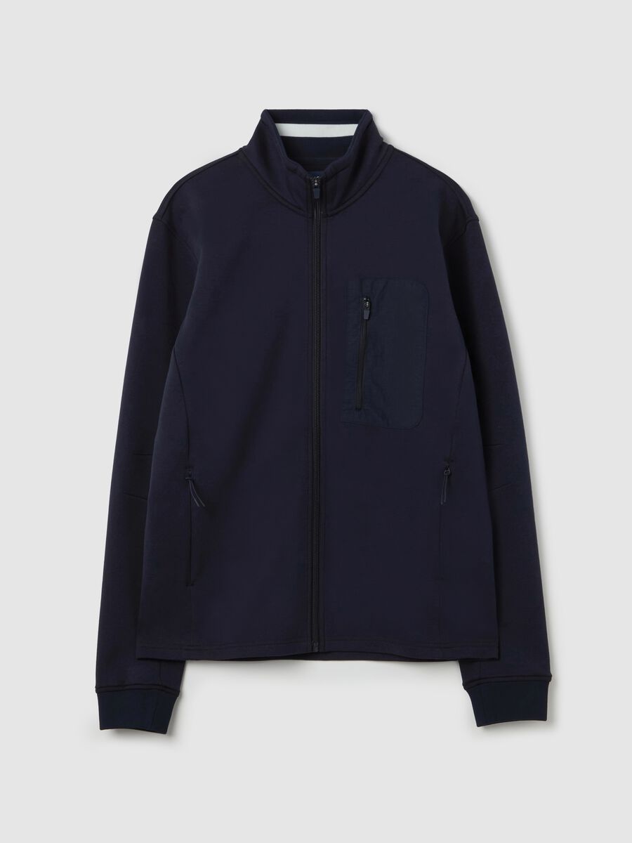 Full-zip sweatshirt in technical fabric_4