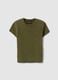Fitted stretch cotton green t-shirt_0