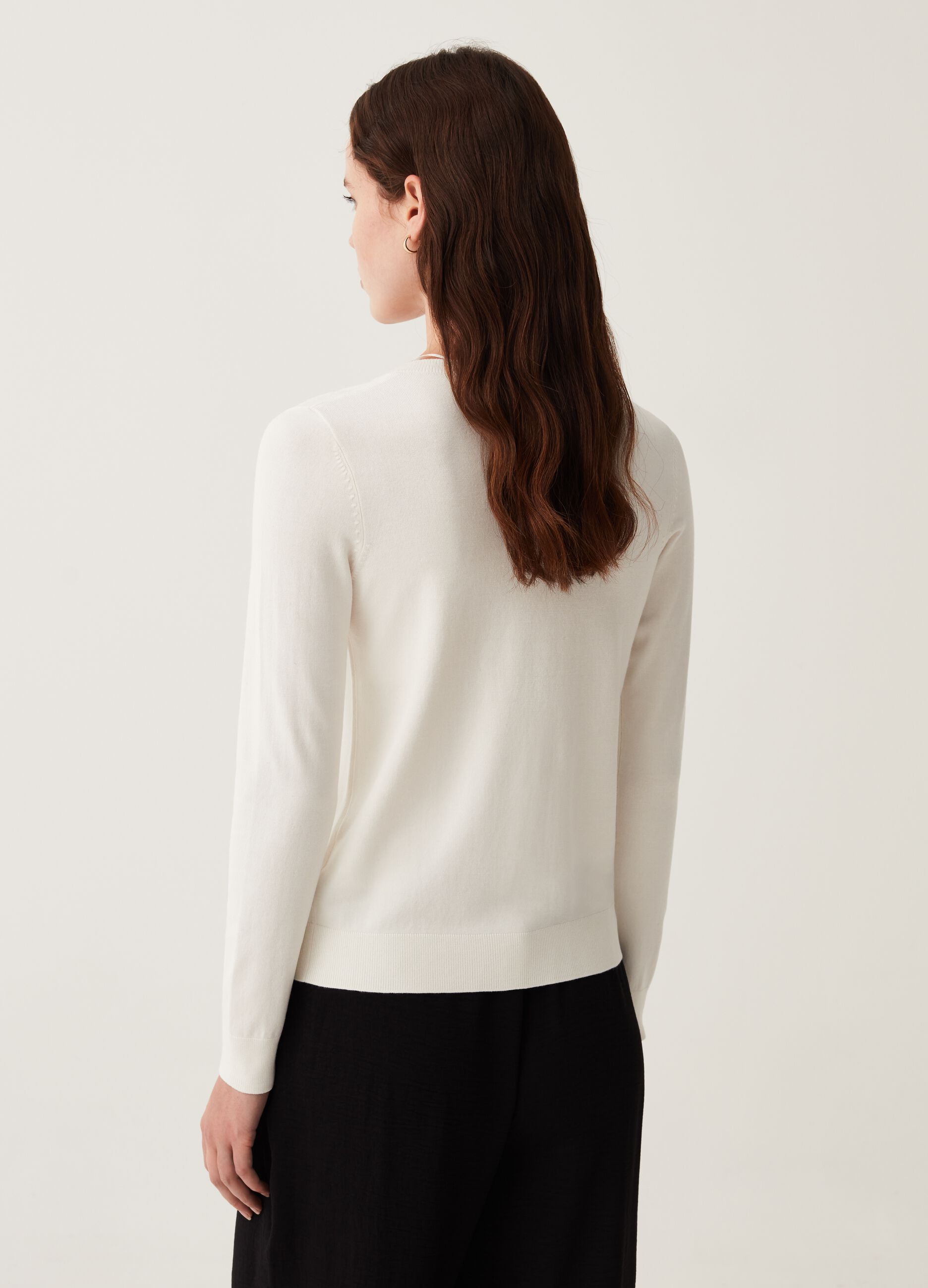 Cardigan con scollo rotondo_2