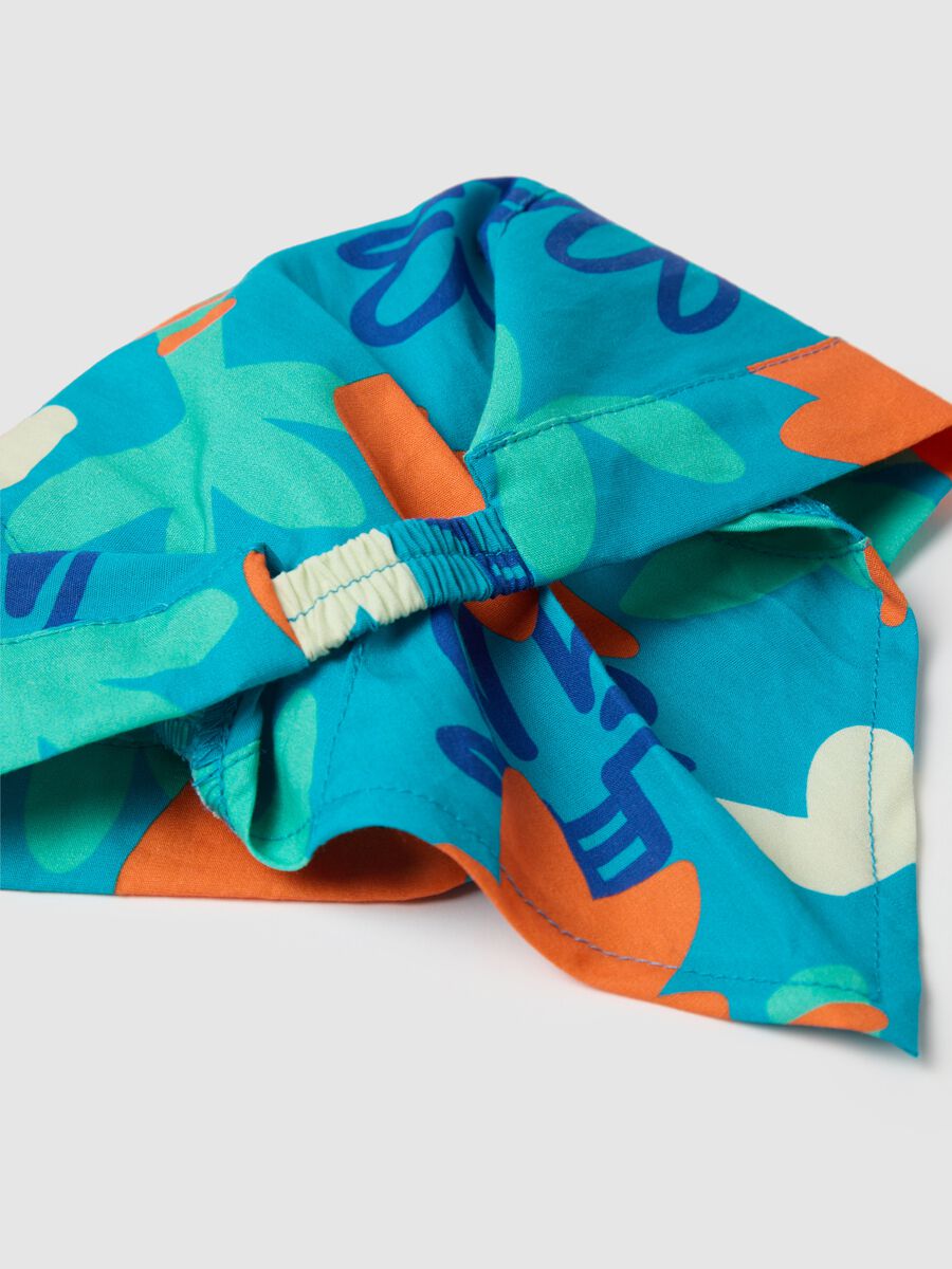 Multicolour pure cotton children's hat_2