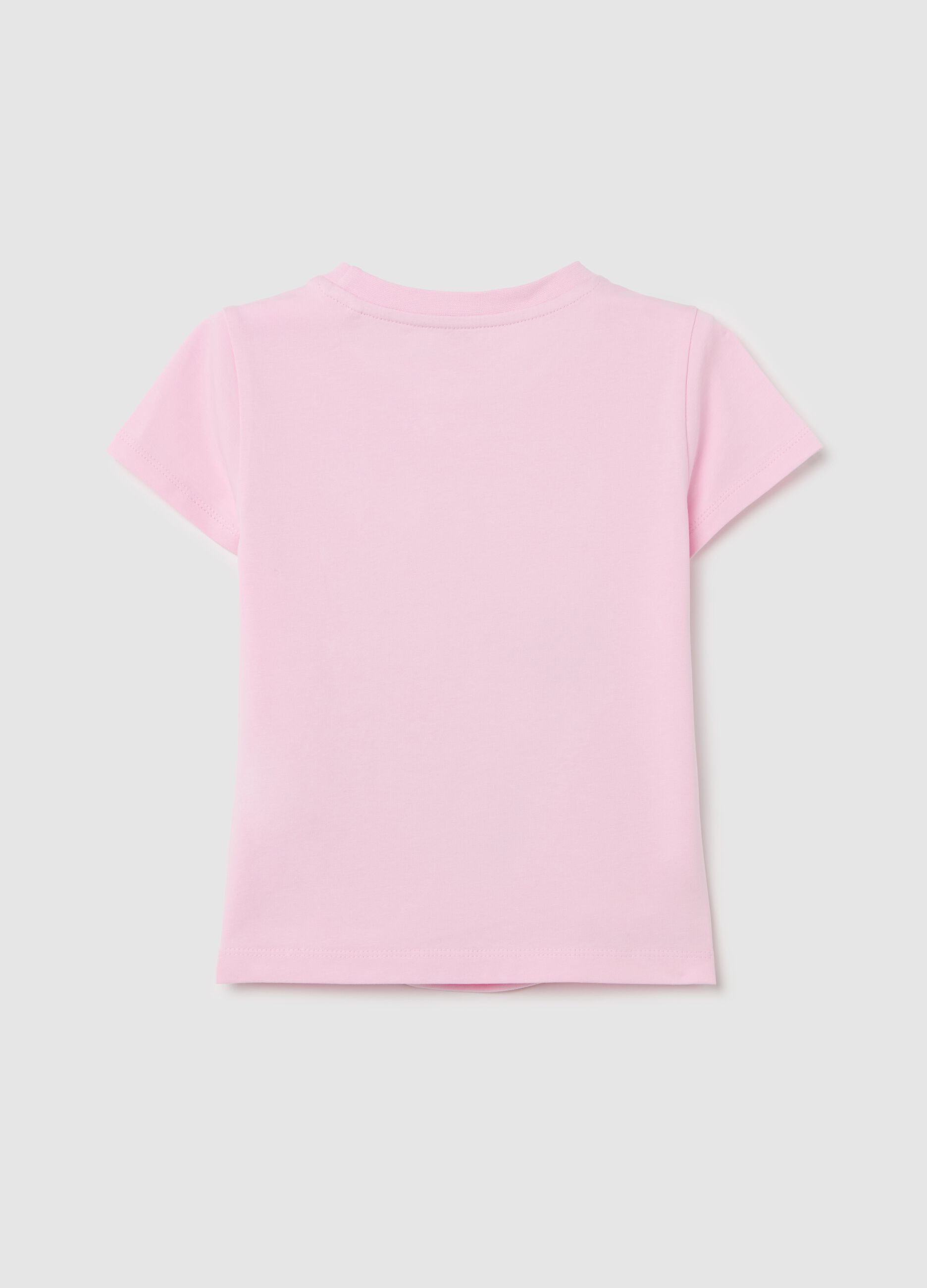 T-shirt in cotone con stampa Angel & Stitch 