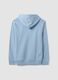 Blue cotton-blend hoodie with Simpsons print_2