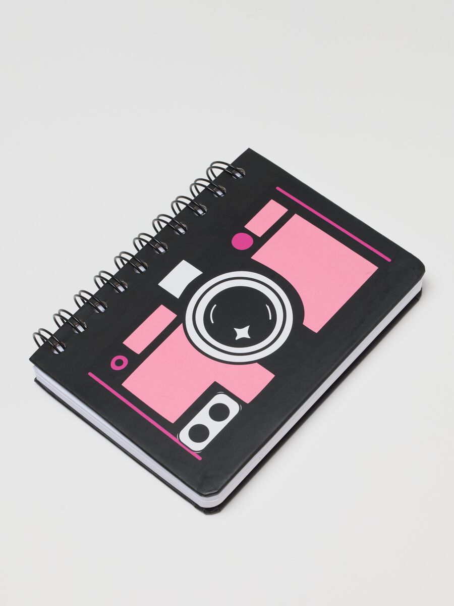 Black Ring-bound Notebook with Emily in Paris Print_1