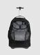 Zaino trolley nero con ruote e tasche zip_2