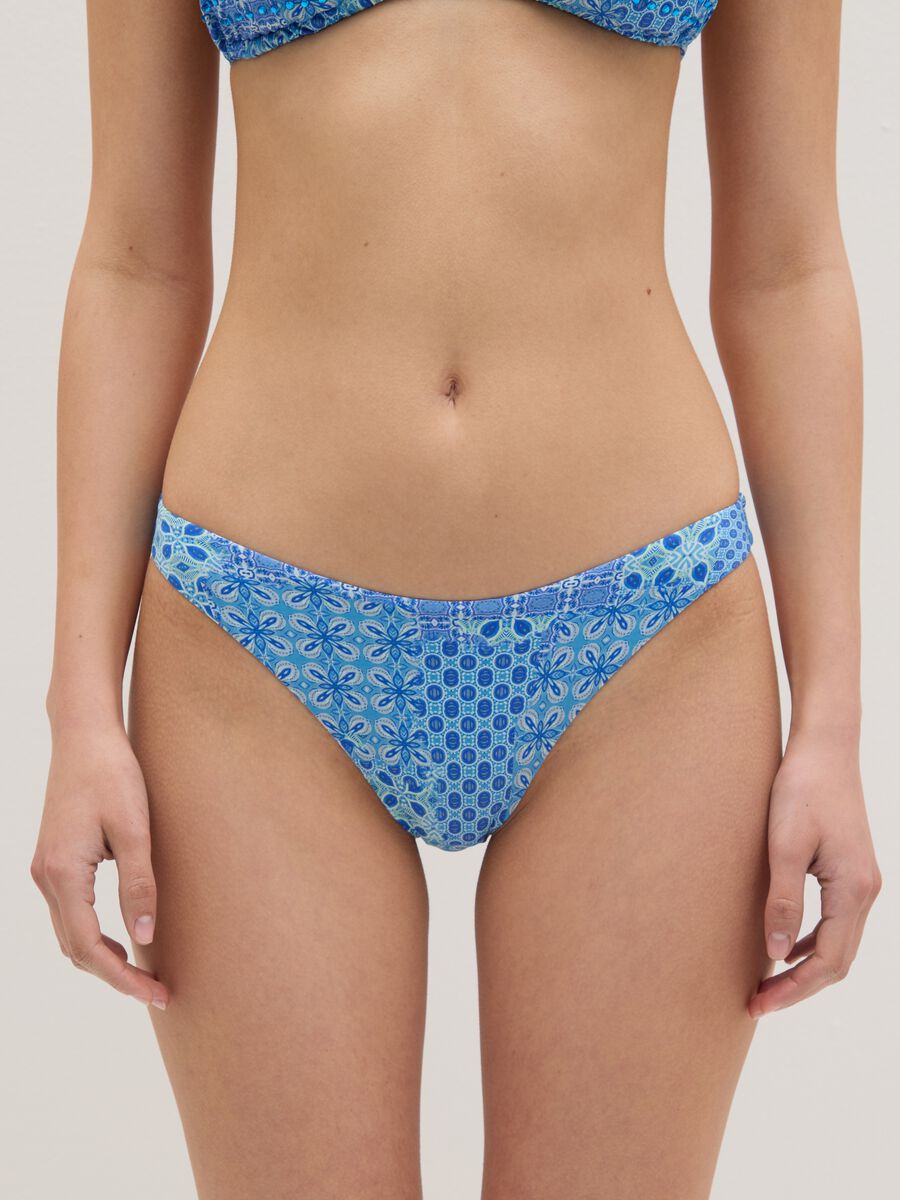 Ladies' stretch blend blue bikini_2