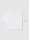 Girls' white pure cotton boxy fit T-shirt_3