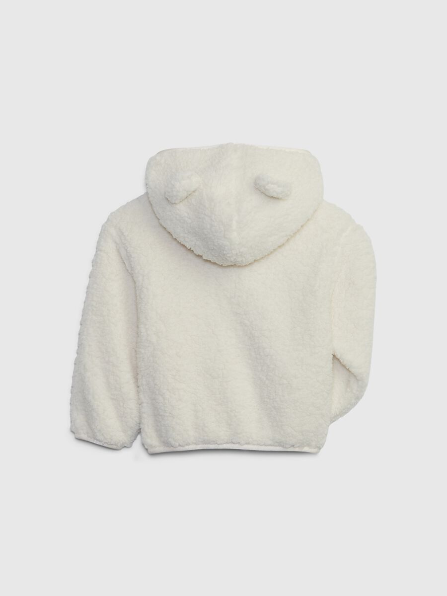 Full-zip in sherpa con orecchie_1