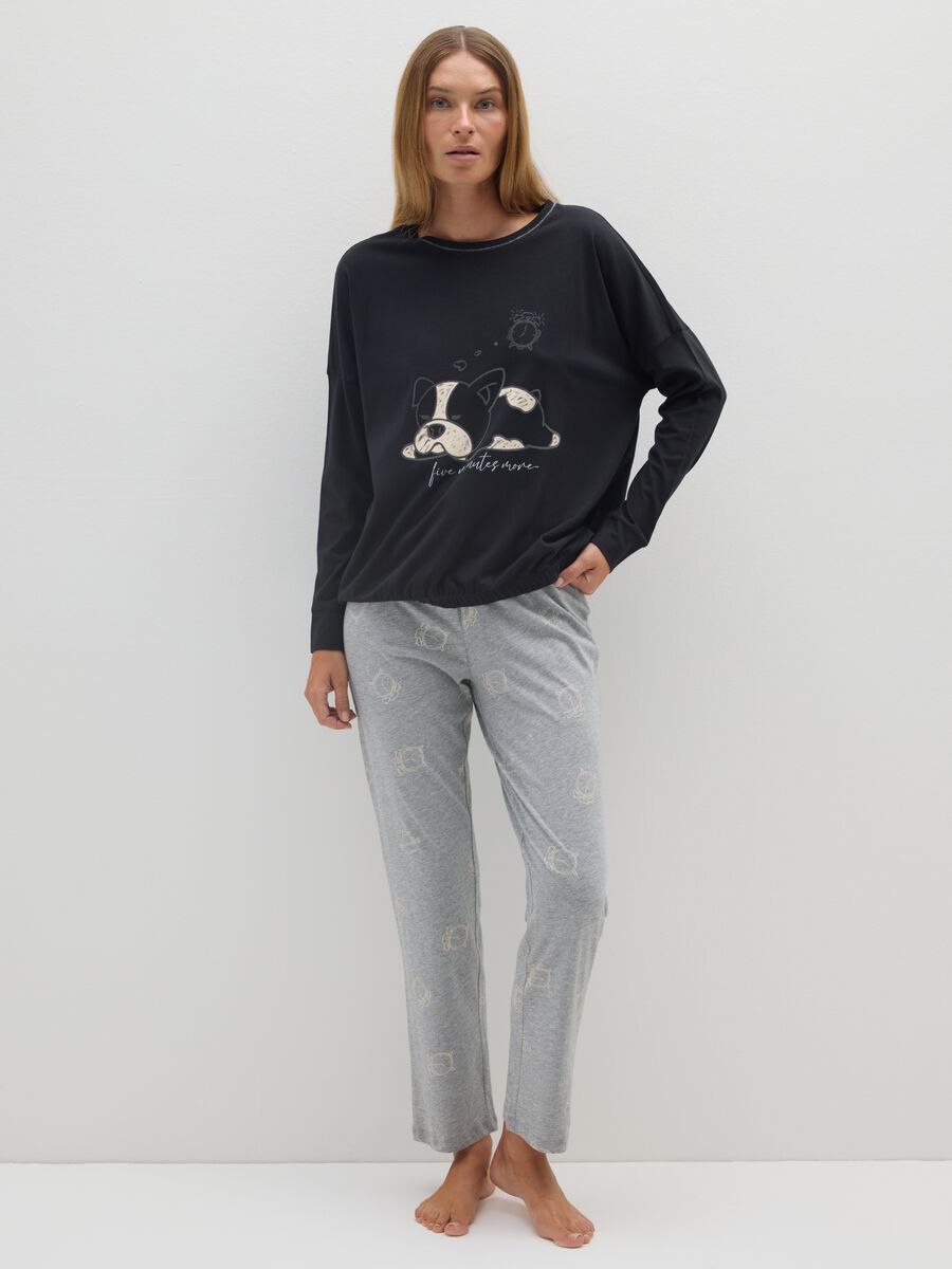 Pigiama in puro cotone multicolor regular fit_0