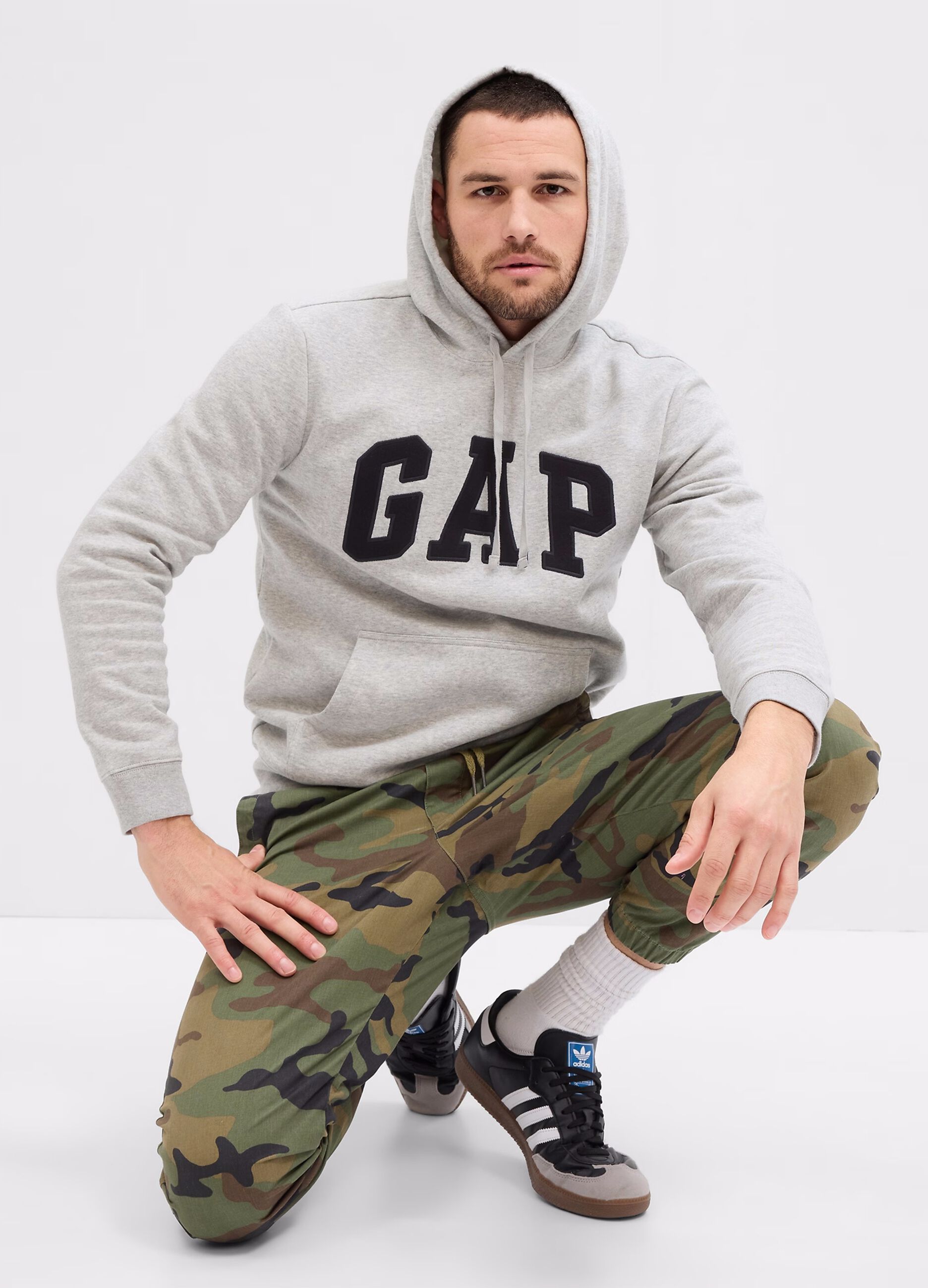 Hoodie with embroidered logo