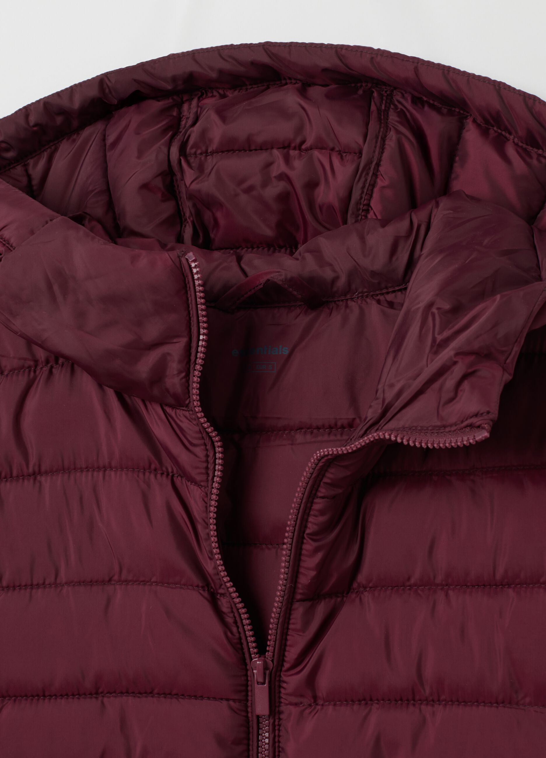 Red mixed regular fit jacket