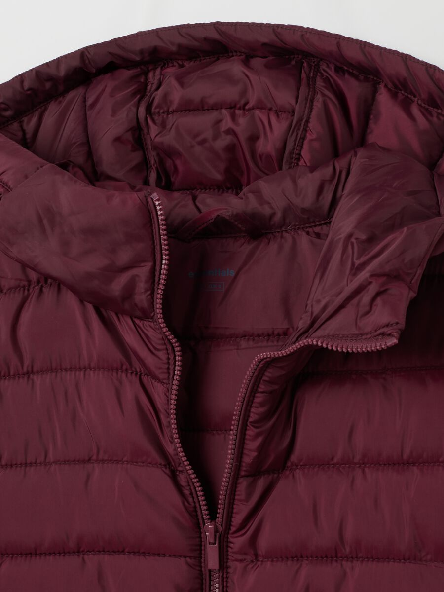 Red mixed regular fit jacket_5