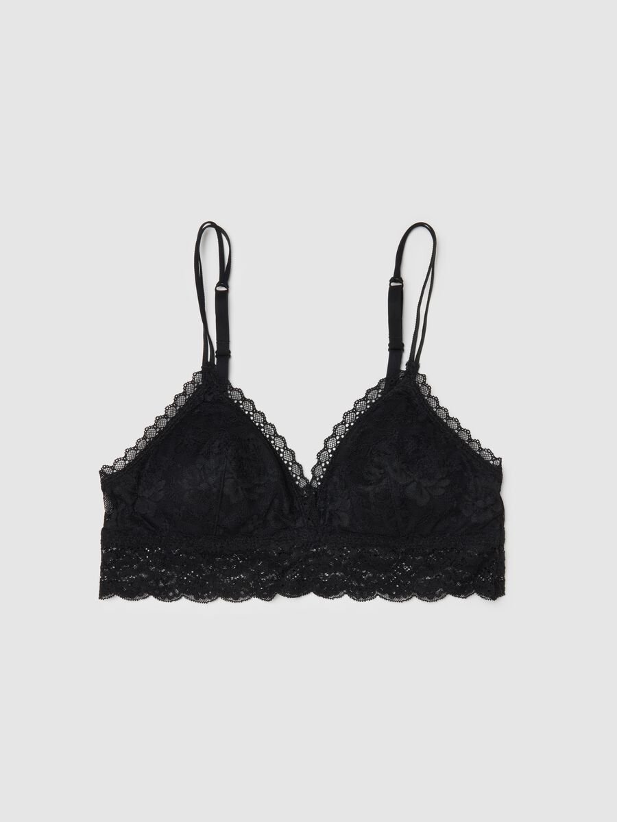 Black Lace Wireless Bra_4