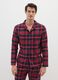 Pigiama in puro cotone multicolor regular fit a quadri_1