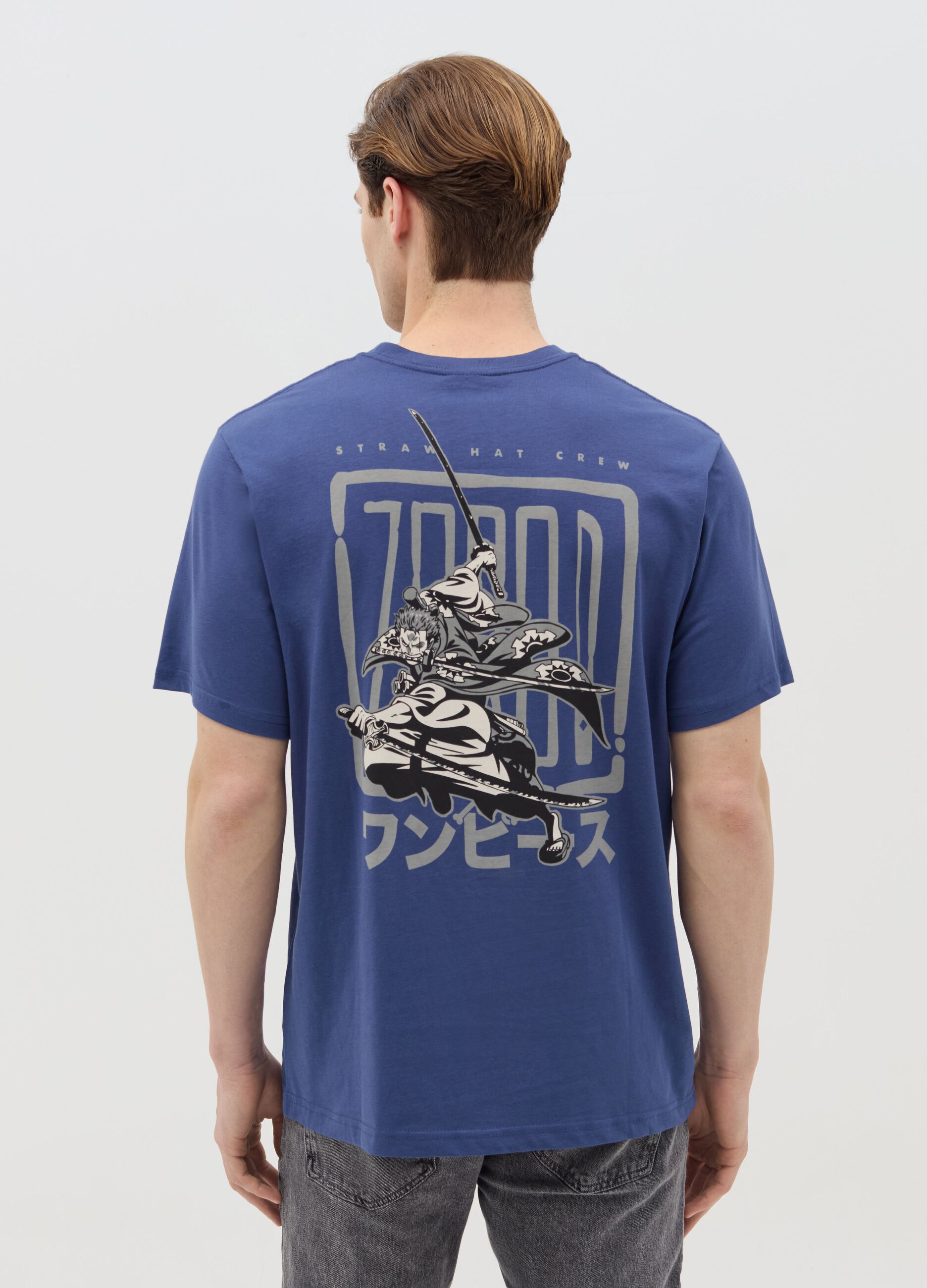 T-shirt in cotone stampa Zoro 