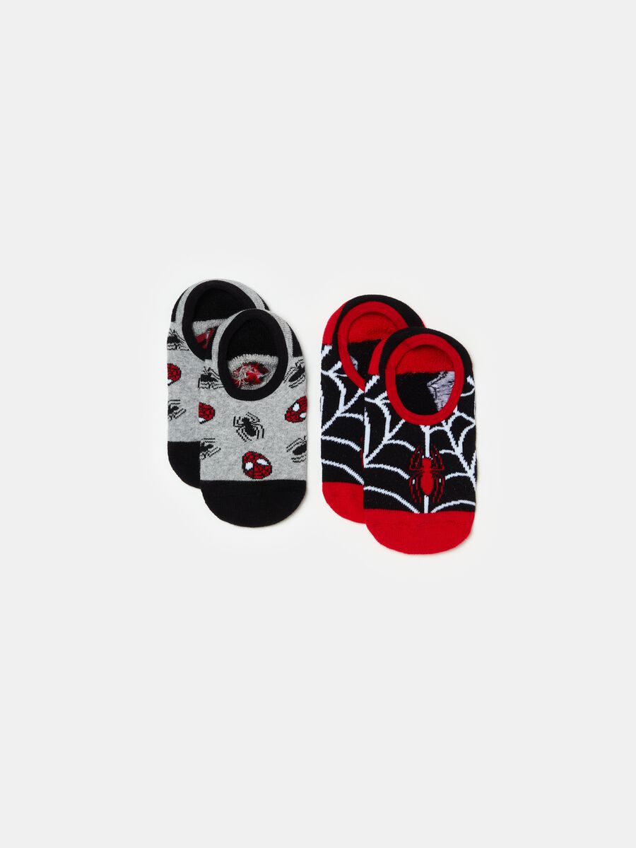 Two-pair pack Spider-Man slipper socks_0
