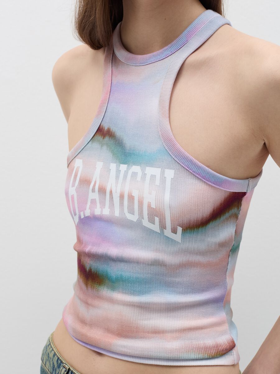 B.ANGEL X THE SEA BEYOND cropped tie-dye tank top_2