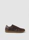 Casual brown trainers with contrast sole_0