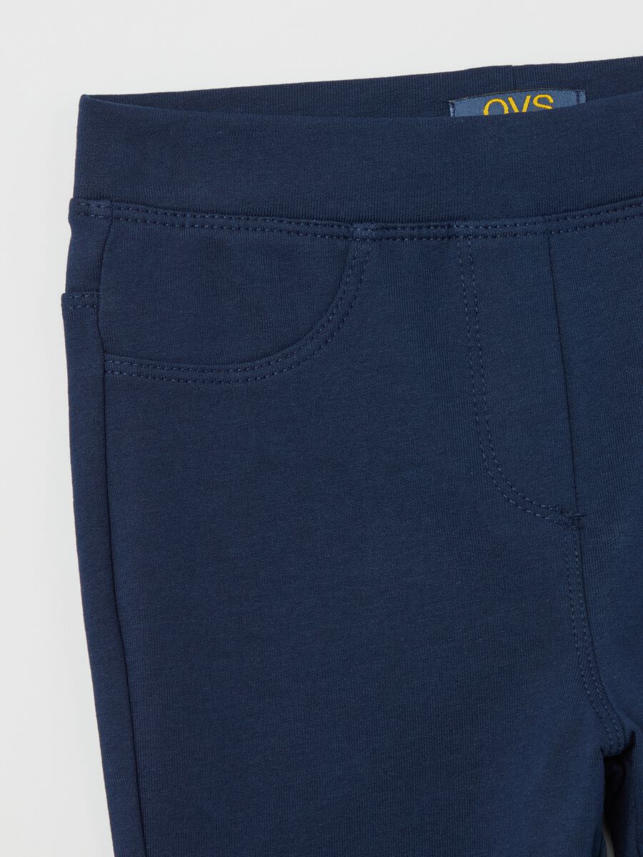 Flare-fit treggings in stretch cotton_2