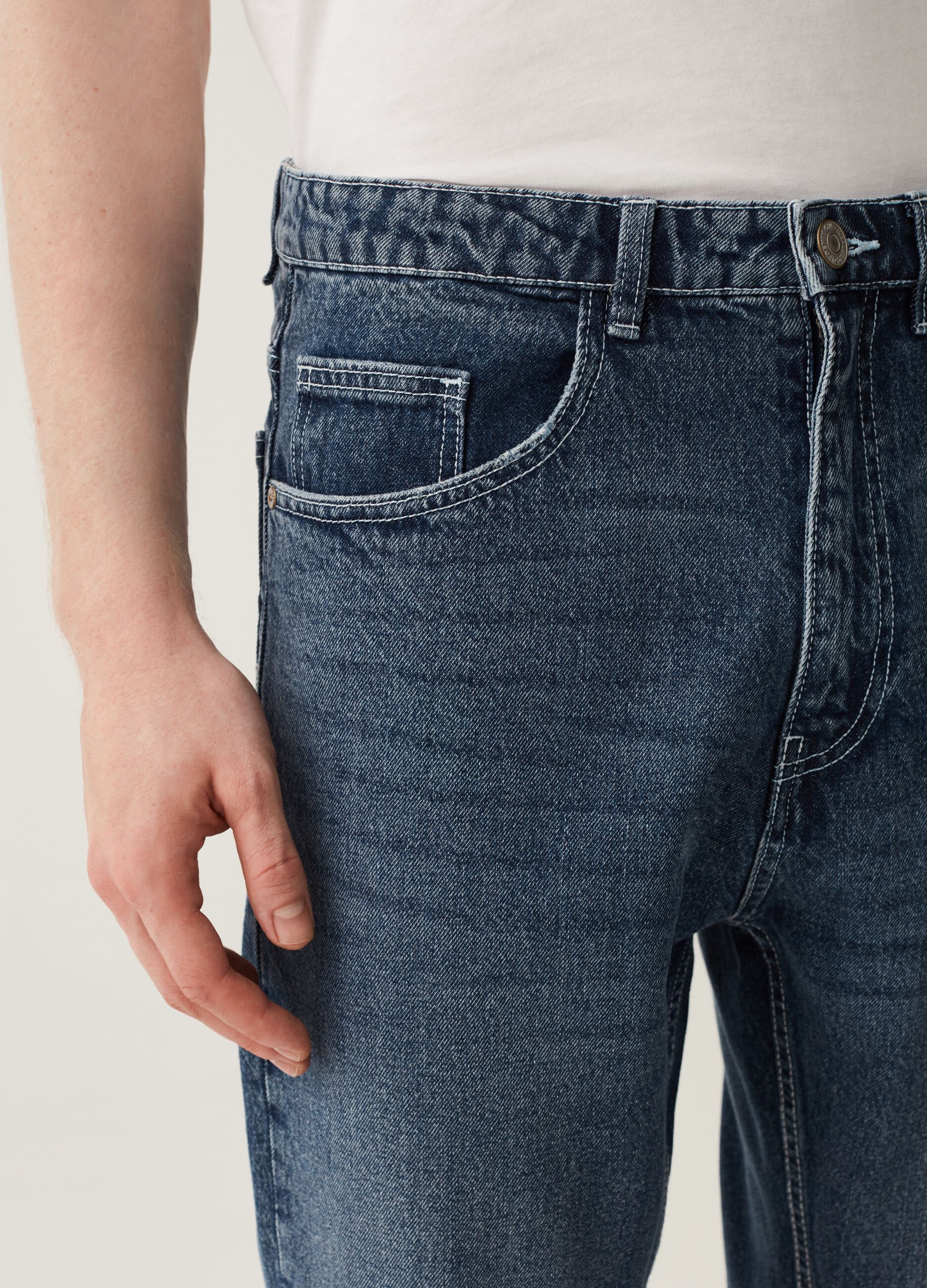 Jeans carrot fit acid wash_3