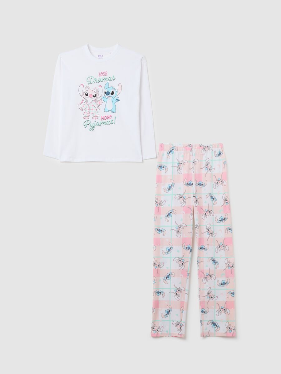 Pigiama da ragazze in puro cotone multicolor regular fit_0