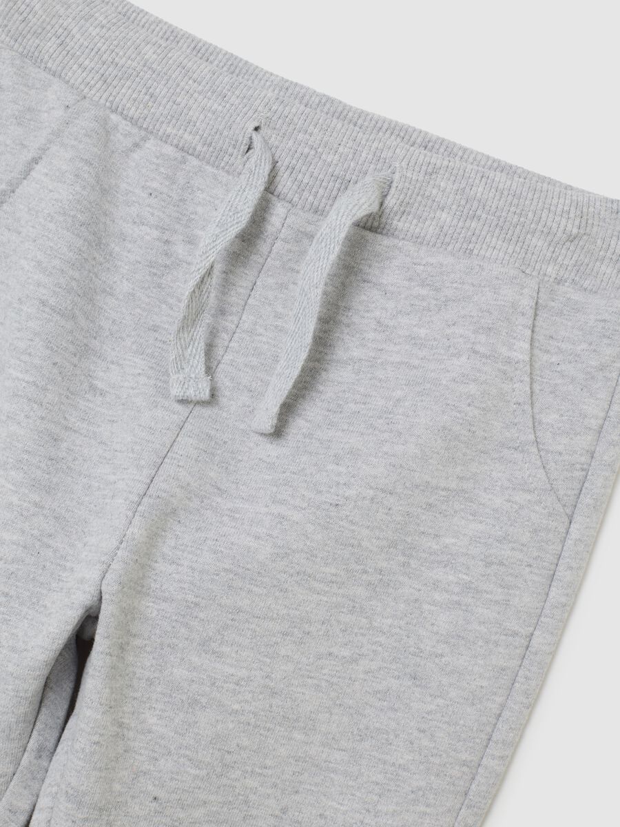 Multicolour baby cotton jersey and trousers set_3