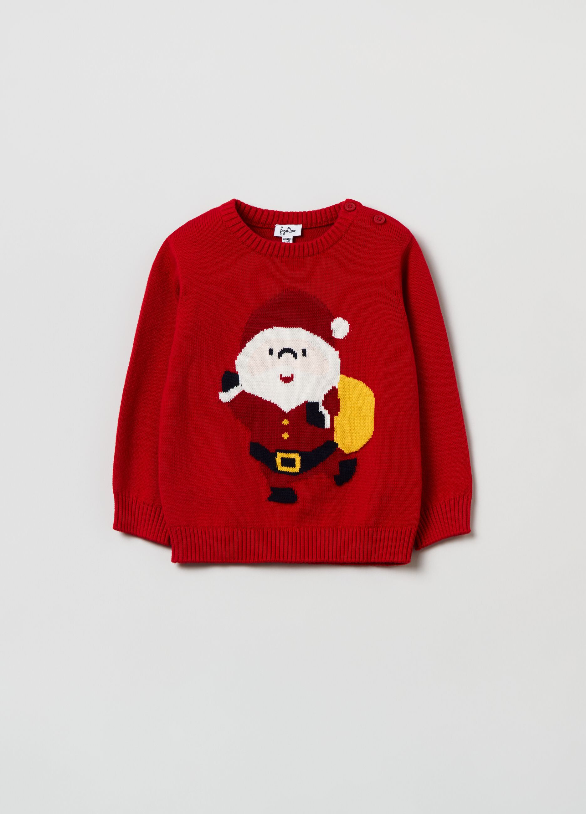 Pullover con motivo natalizio jacquard_0