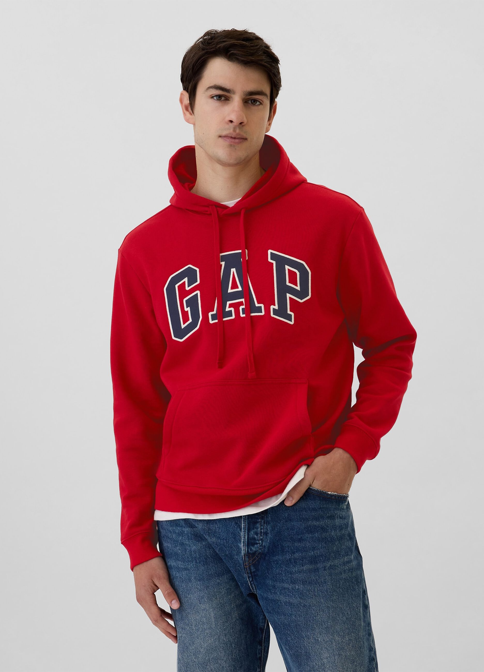 GAP Logo Cotton-Blend Hoodie
