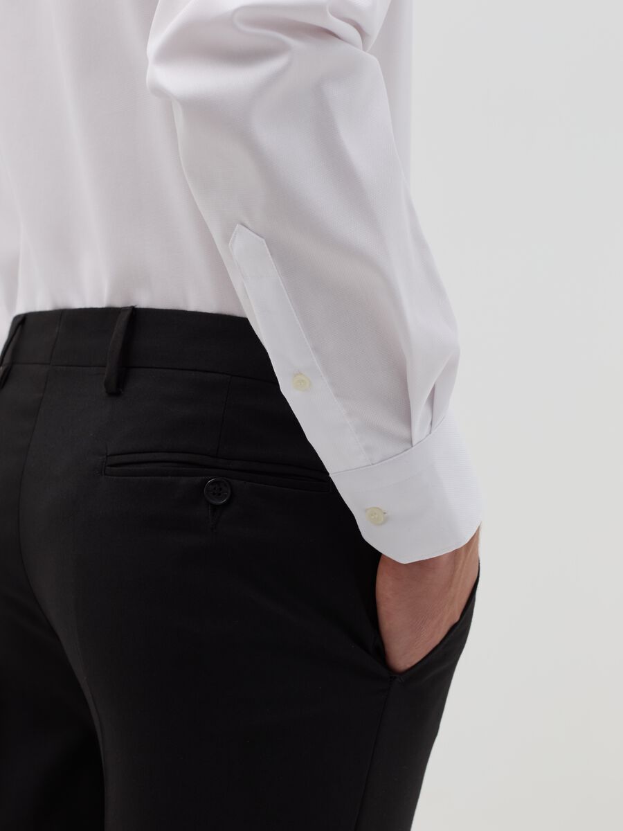 Regular-fit shirt in double-twist cotton_3