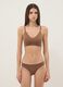 Brown Seamless Bra with Removable Padding_1