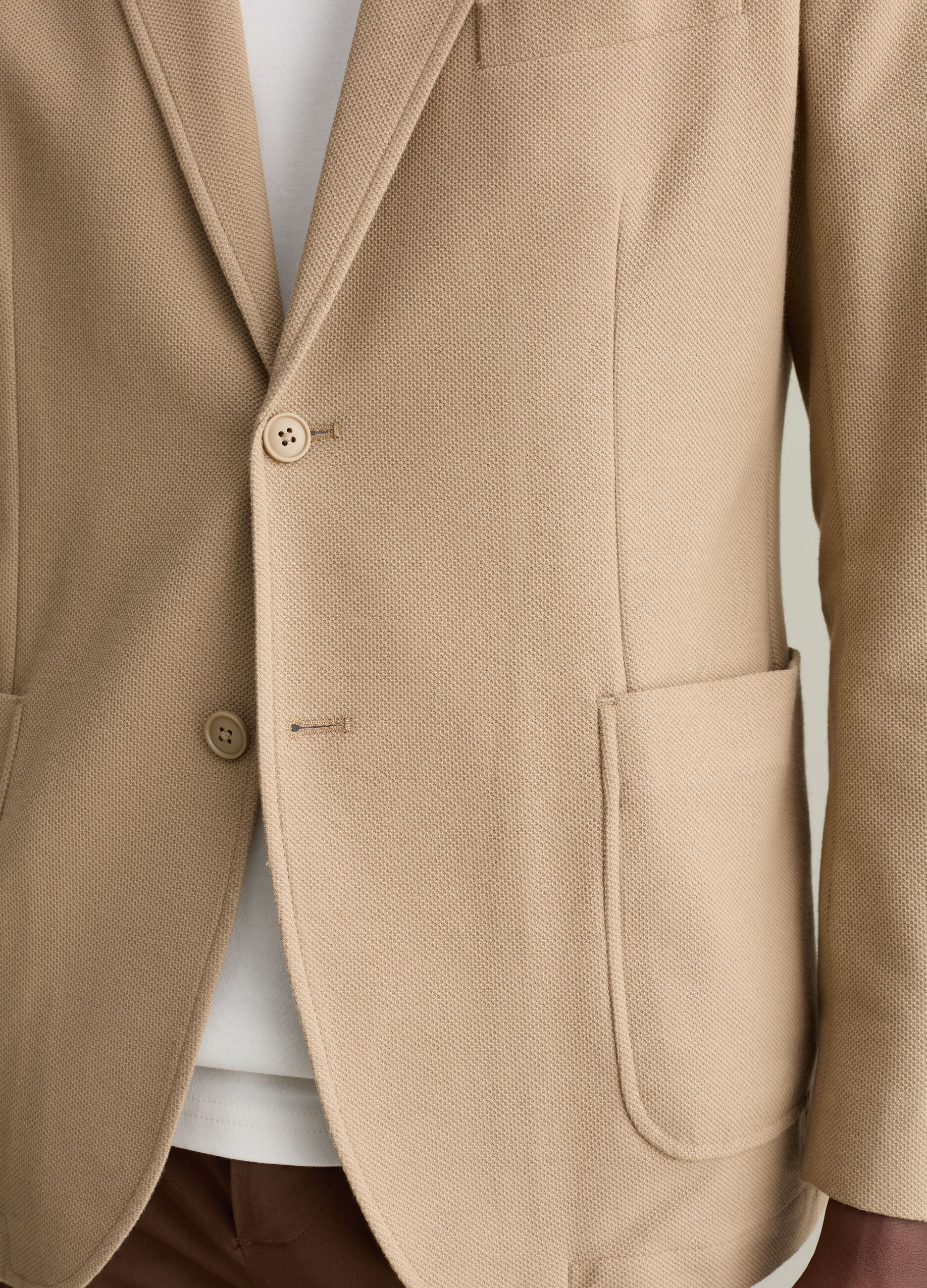 Blazer monopetto regular fit in maglia