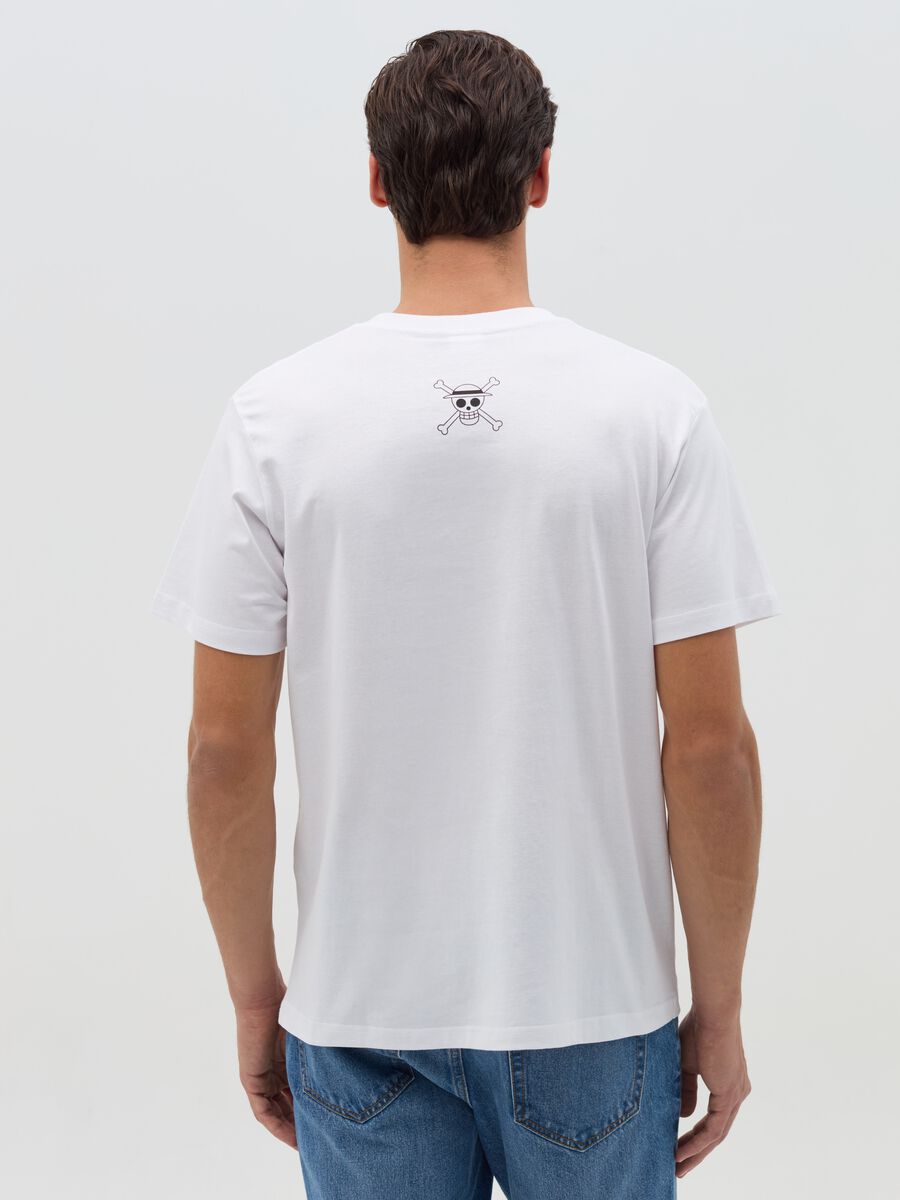 Cotton T-shirt with Monkey D. Rufy print_2
