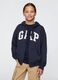 GAP logo hoodie with zip in cotton blend_0
