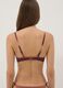 Brown stretch bikini top with ombr&eacute; effect_2
