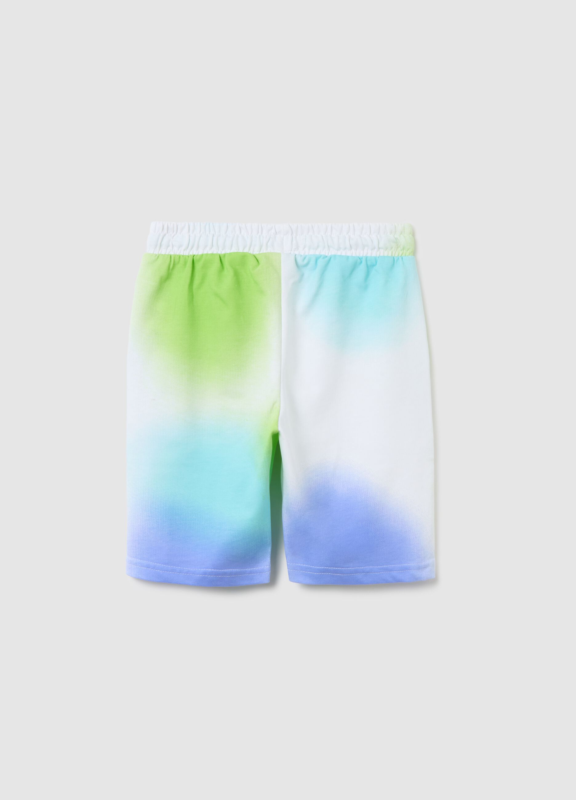 Shorts da bambino in puro cotone multicolor regular fit
