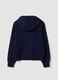 Blue pure organic cotton hooded sweatshirt with star for girls_6