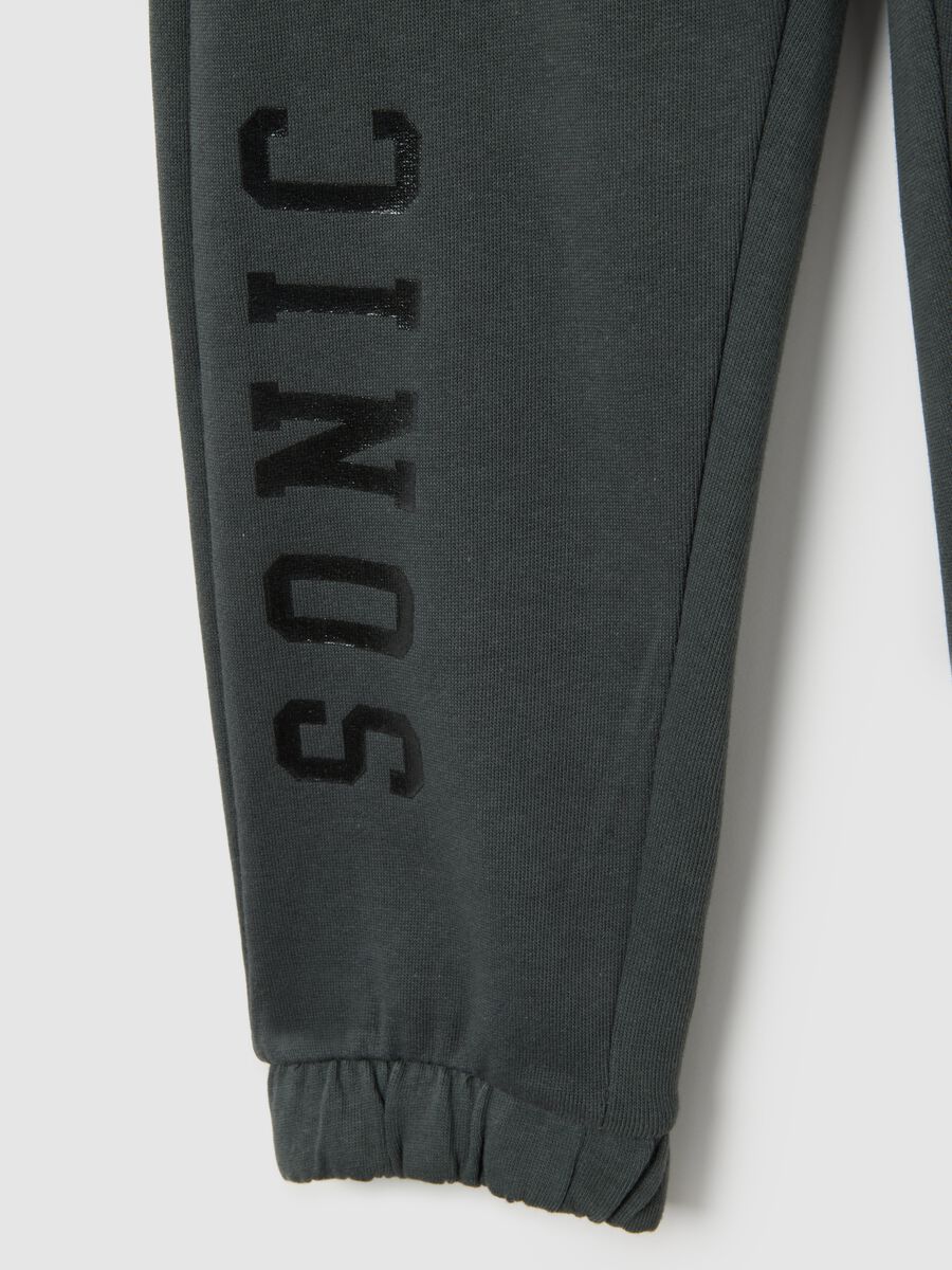 Children's Black Pure Cotton Overfit Trousers_3