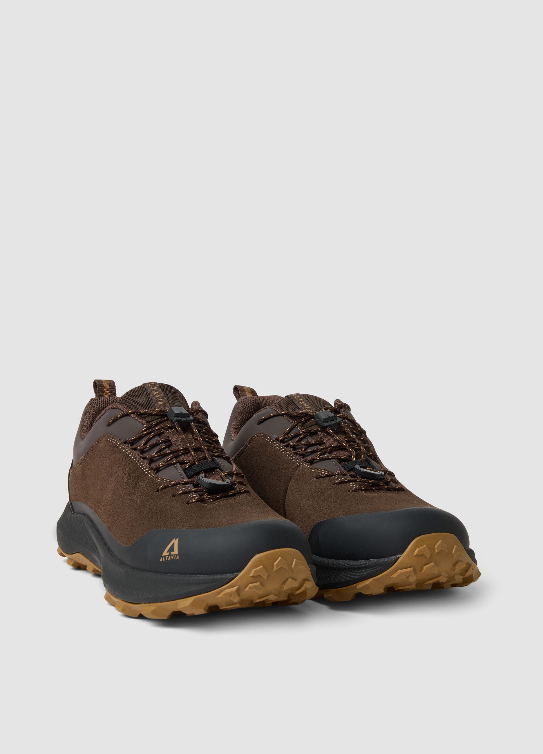 Water-Repellent Genuine Leather Outdoor Shoe ALTAVIA WITH DEBORAH COMPAGNONI