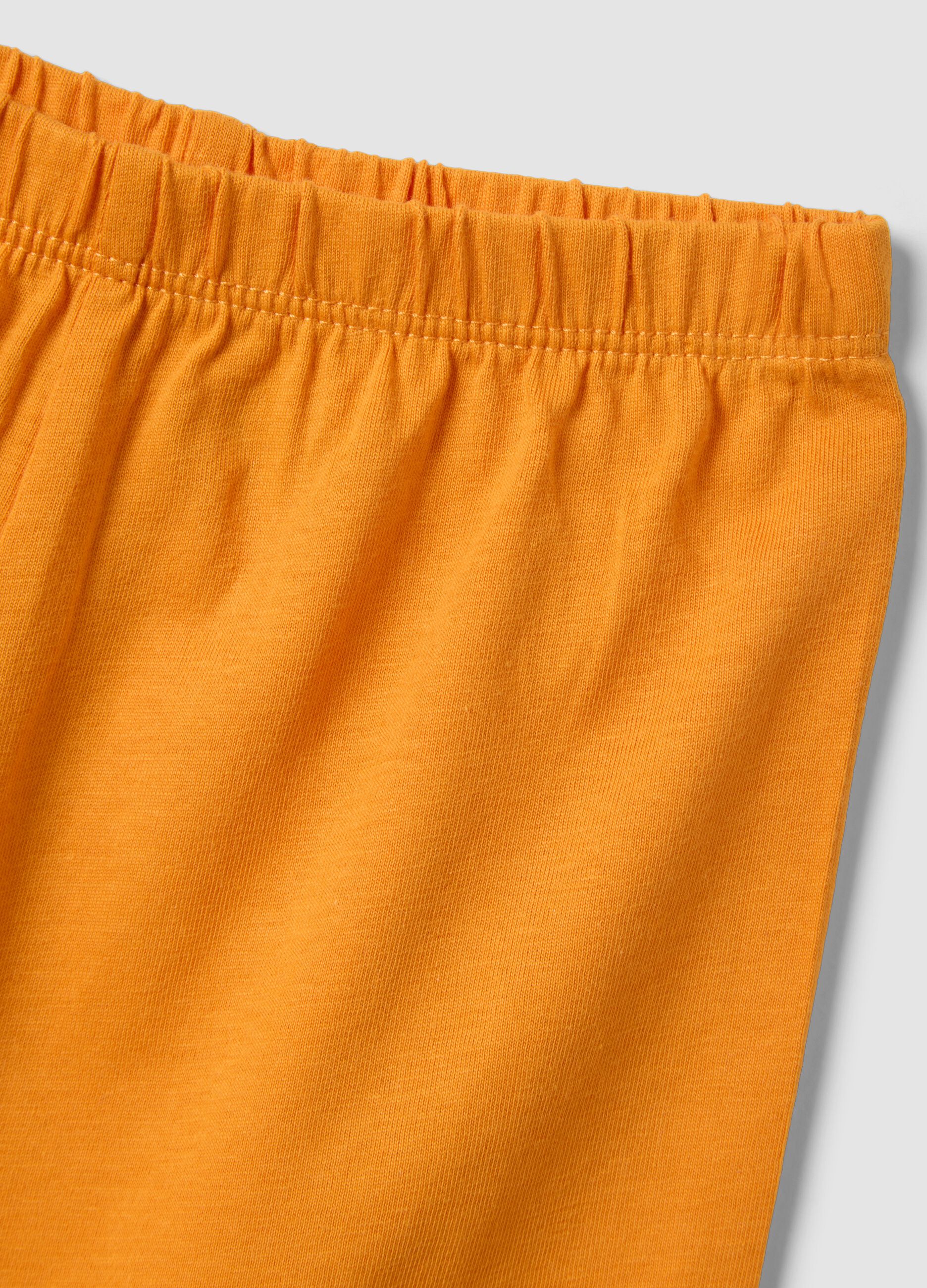 Multicolour organic cotton baby pyjamas with print