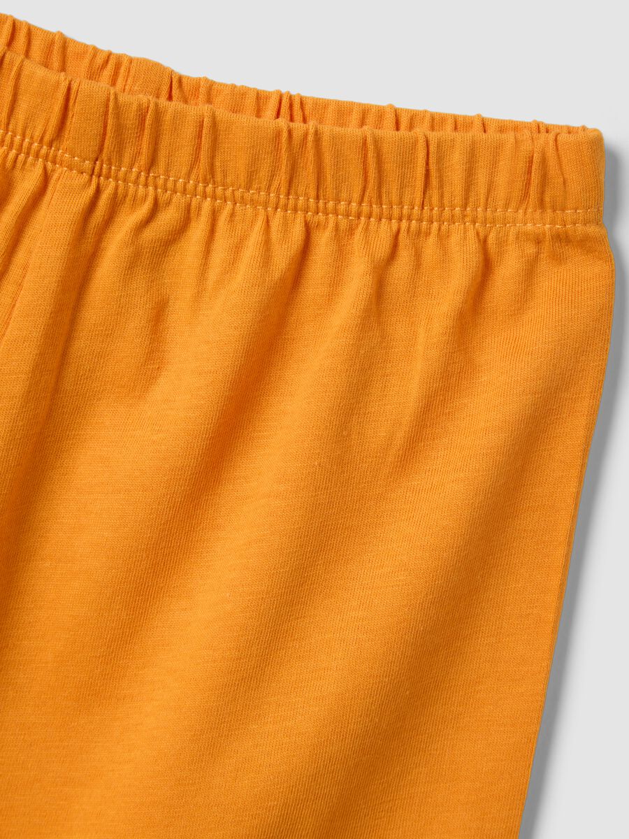 Pigiama in puro cotone biologico multicolor da neonato con stampa_3