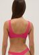 Pink stretch-fabric bikini top_3