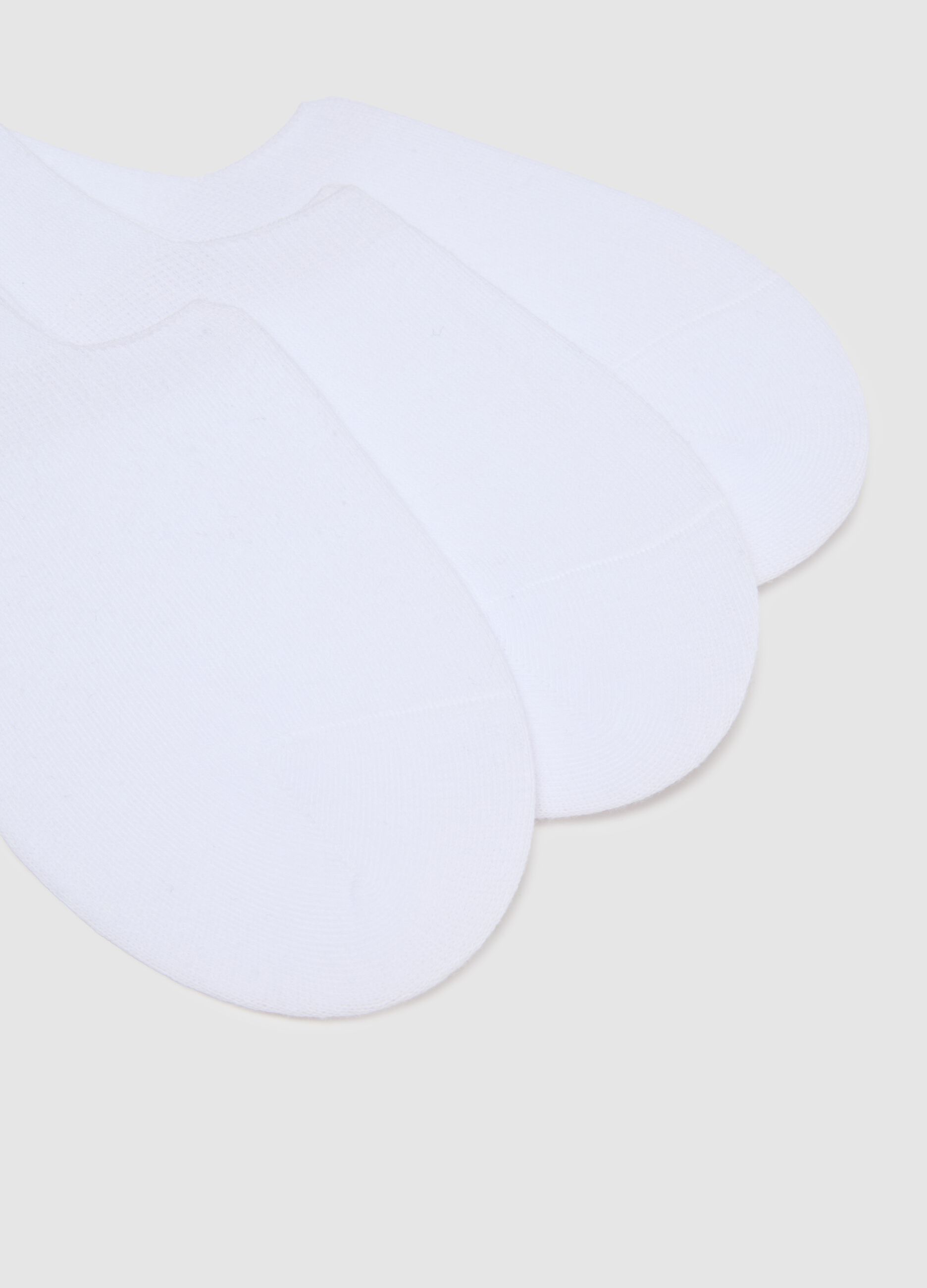White Cotton Socks Set Regular Fit