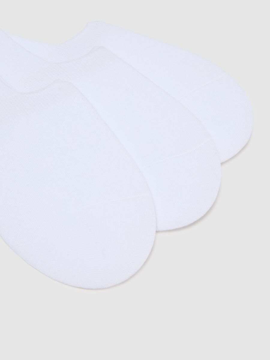 White Cotton Socks Set Regular Fit_1