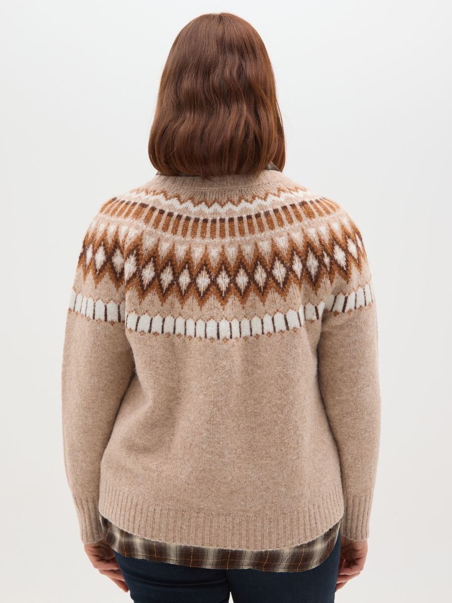 Beige Jacquard Jumper_2
