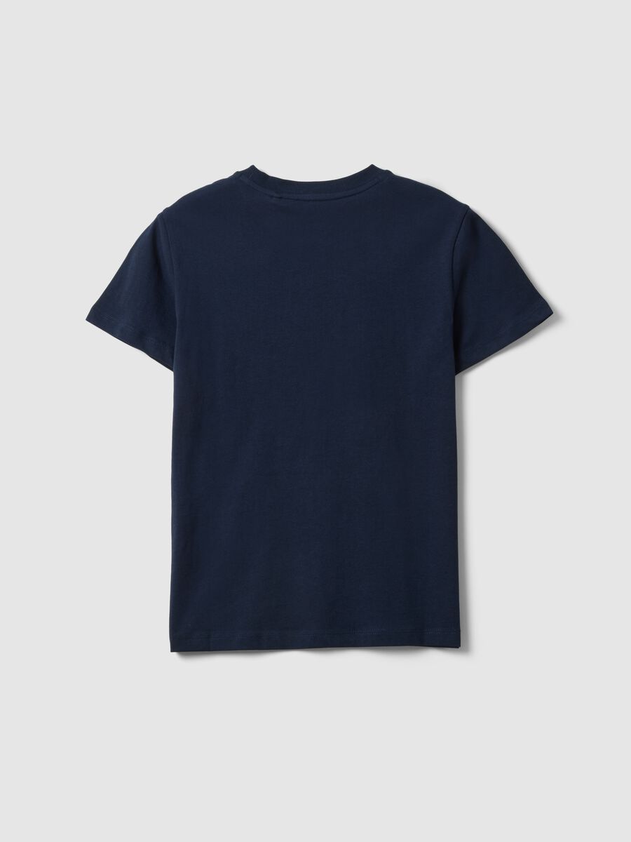 Boys&rsquo; blue pure cotton regular-fit T-shirt with print_4