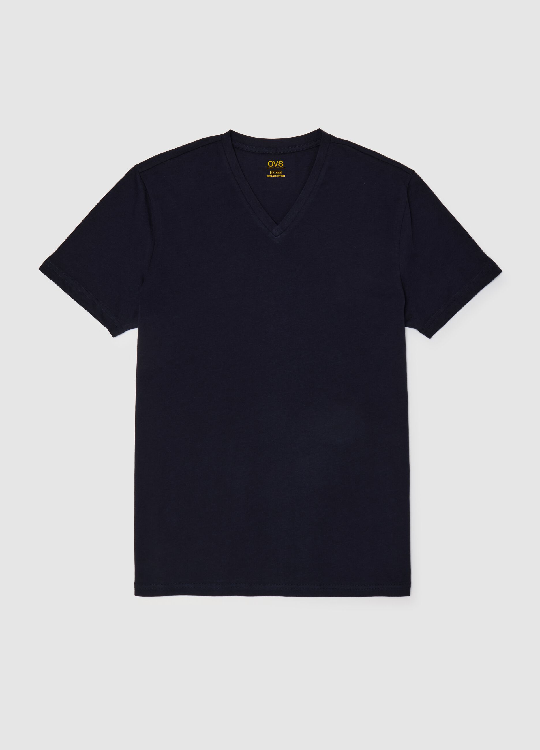 Men's Blue Pure Cotton T-shirt