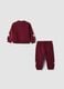 Red Minnie print jogging set in stretchy organic cotton_1