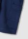 Boys' pure cotton blue shorts regular fit_2